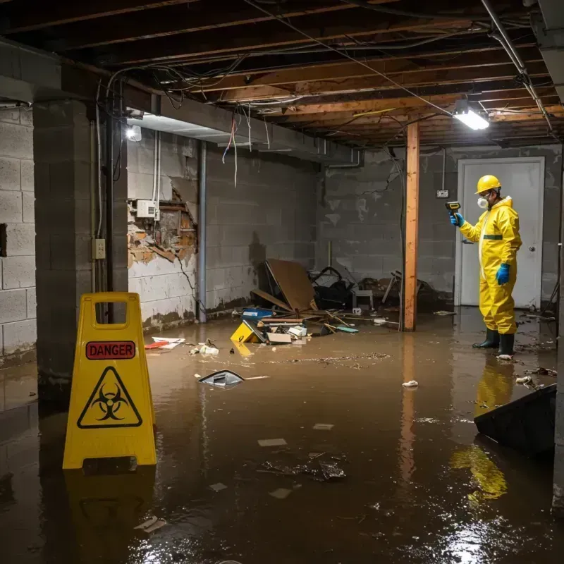 Flooded Basement Electrical Hazard in Minidoka County, ID Property