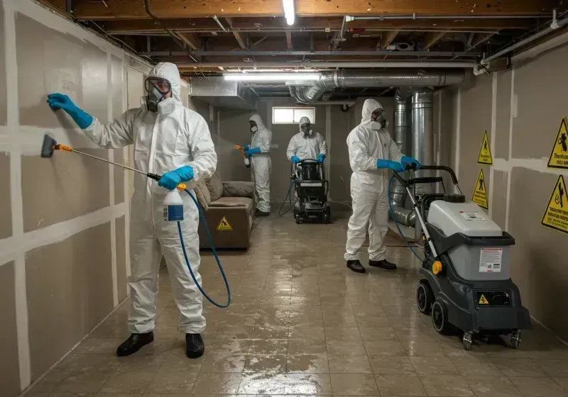 Basement Moisture Removal and Structural Drying process in Minidoka County, ID